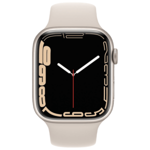 ساعت هوشمند اپل سری 7 45mm با بدنه آلومینیوم بند سیلیکونی