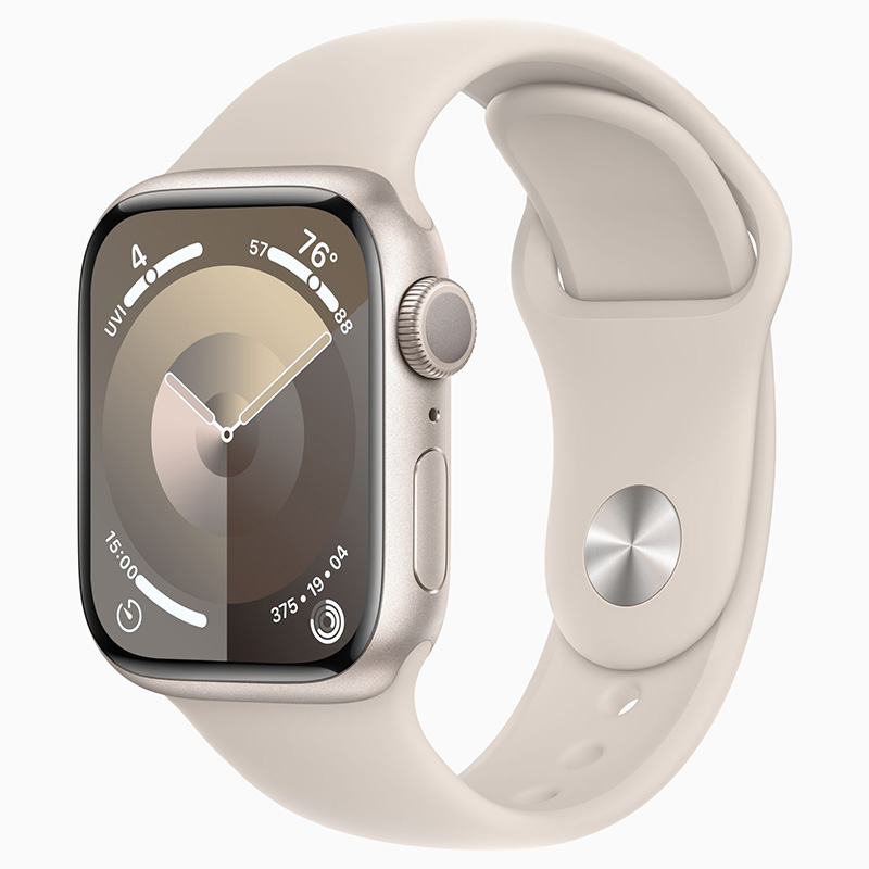 ساعت هوشمند اپل سری 9 مدل 41mm بدنه آلومینیوم با بند سیلیکونی