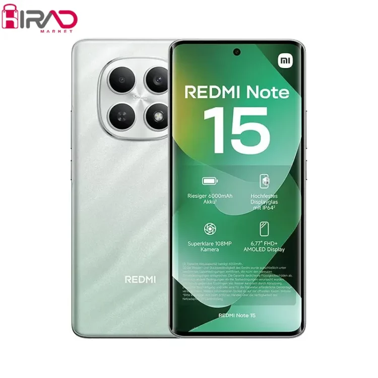 گوشی موبايل شیائومی مدل Redmi Note 15 4G ظرفیت 256 گیگابایت رم 8 گیگابایت گلوبال