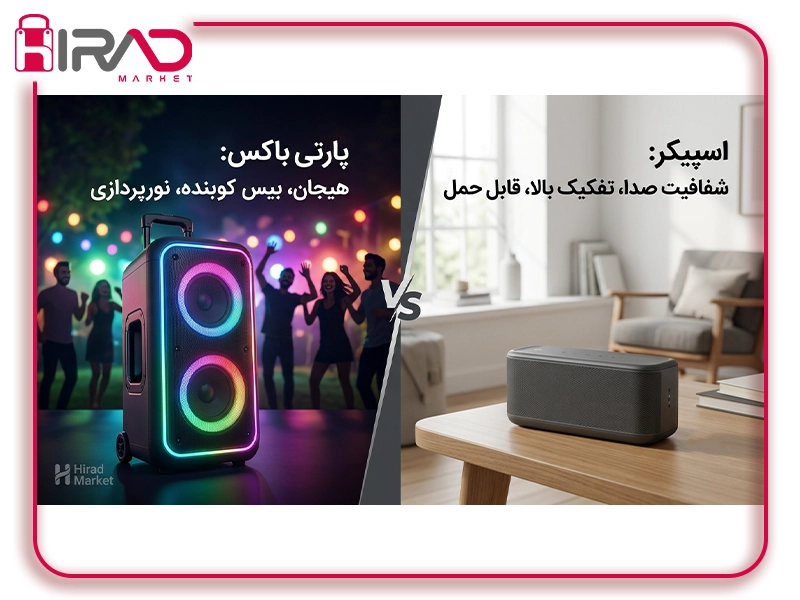 تفاوت پارتی باکس با اسپیکر