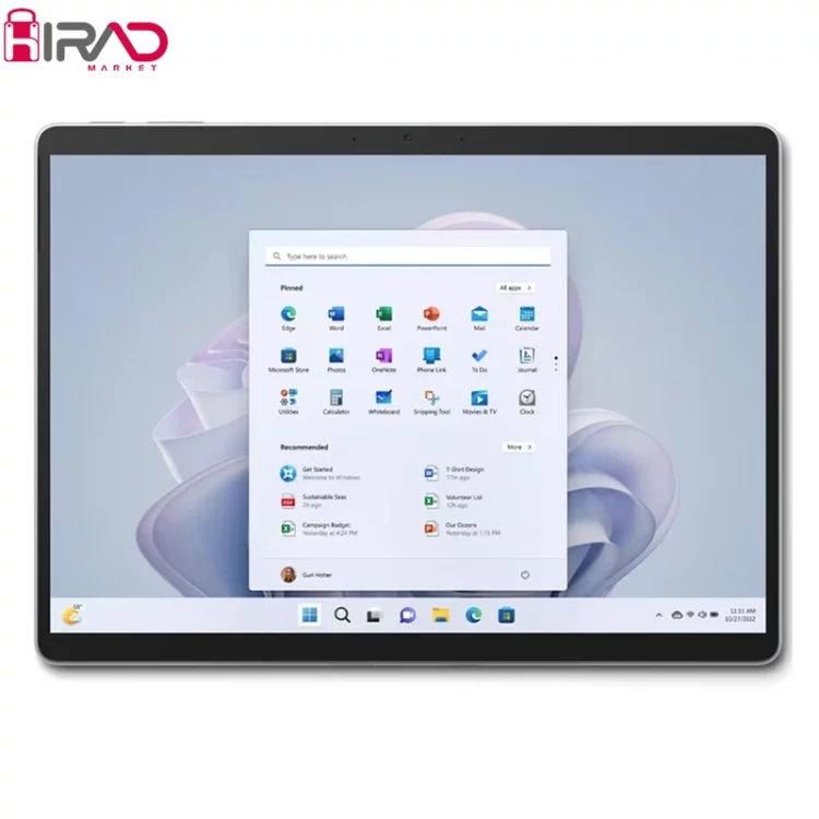 تبلت مایکروسافت مدل Surface Pro 9-i5 1235U ظرفیت 256 گیگابایت و رم 8 گیگابایت